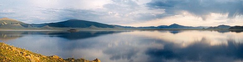 Terkhiin Tsagaan Nuur, or Great White Lake, in the Khangai Mountains, Arkhangai Province, Mongolia
