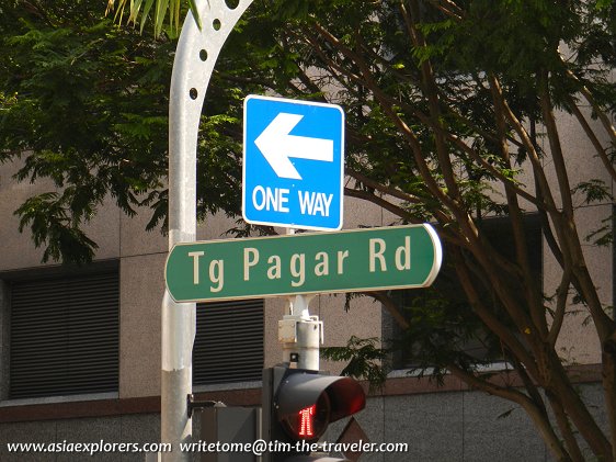 Tg Pagar Rd signboard Tg Pagar Rd signboard