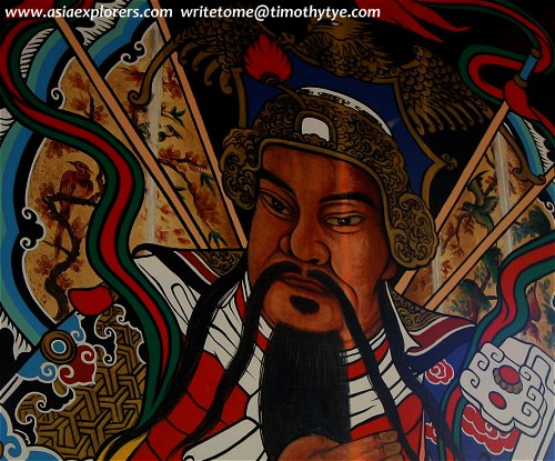 Door god of Tin Hin Kong Temple