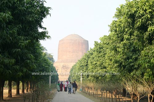 View of Dhamekh Stupa