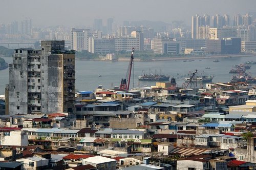 View of Macau towards Zhuhai